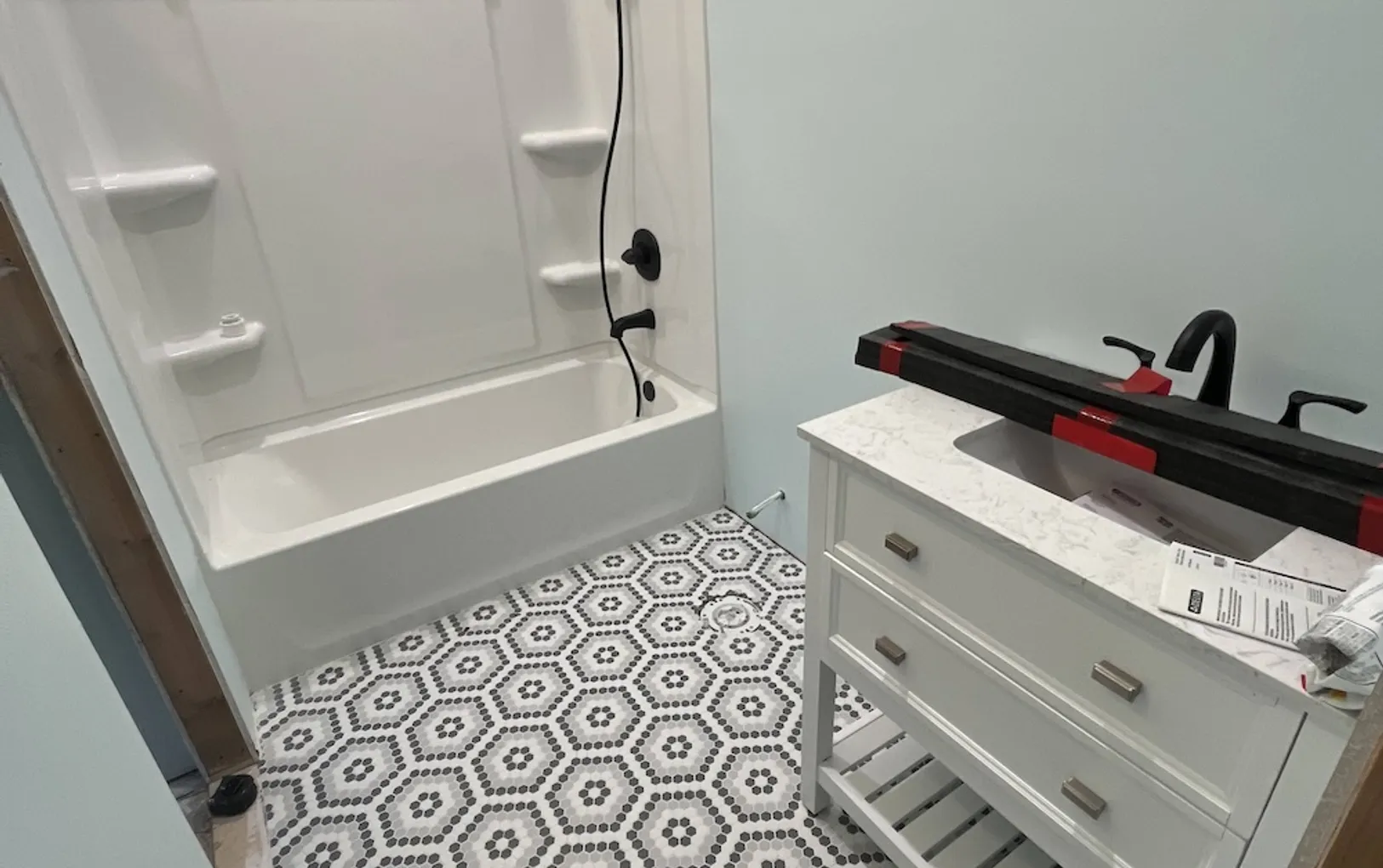 Bathroom renovation project