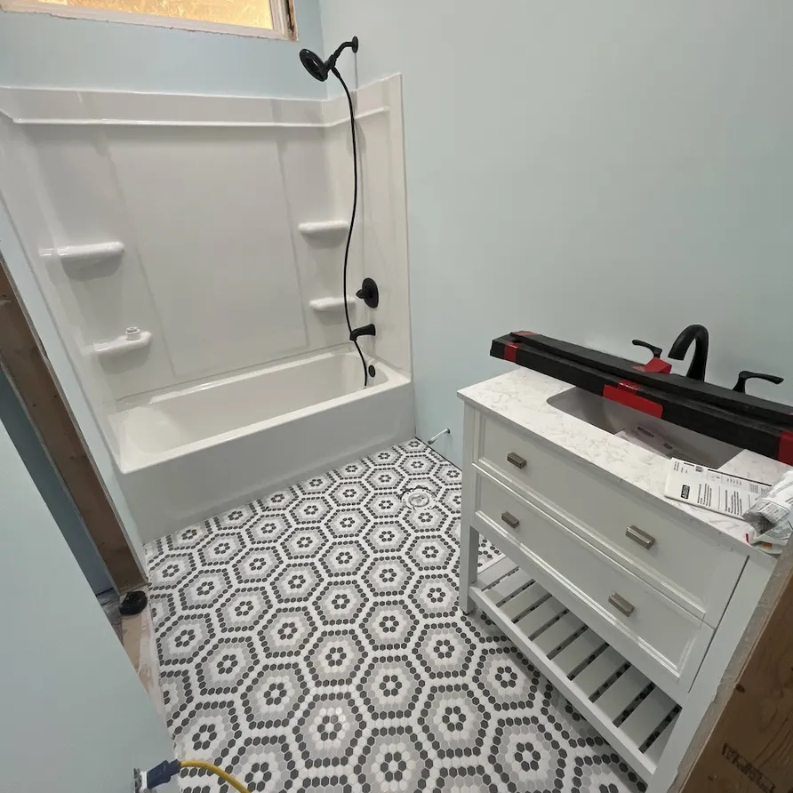 Walk-in shower installation in Hernando, MS