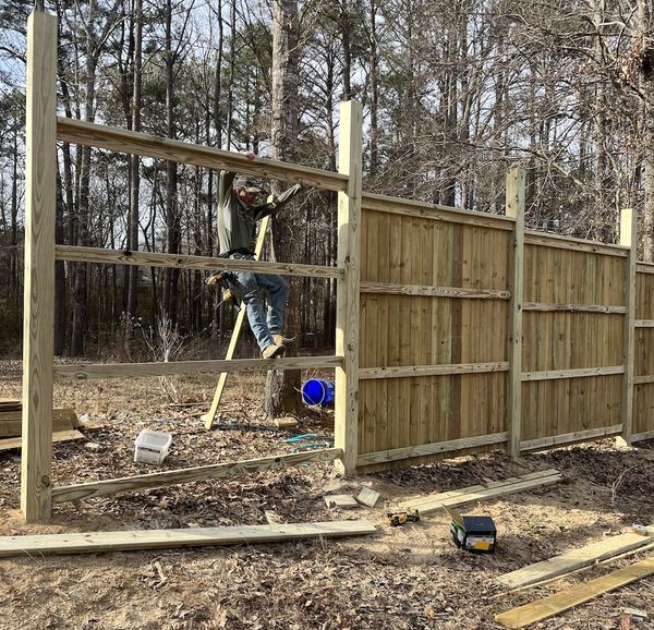Professional fence installation and deck building