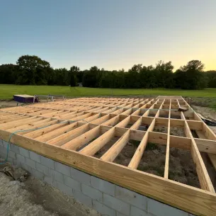 Interior roofing project in Tate County, MS